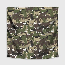 Скатерть для стола Камуфляж из Собак Camouflage, цвет: 3D-принт