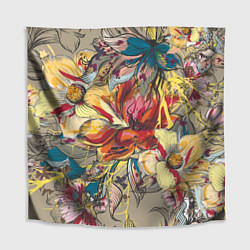 Скатерть для стола Очень красивые цветы, цвет: 3D-принт