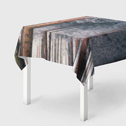 Скатерть для стола Зимний еловый лес, цвет: 3D-принт — фото 2