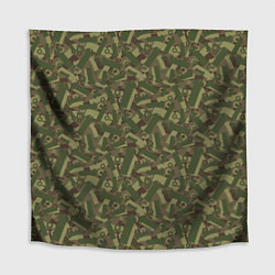 Скатерть для стола Болты и Гайки - камуфляж, цвет: 3D-принт