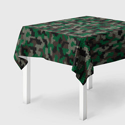 Скатерть для стола Зелёный Вязаный Камуфляж, цвет: 3D-принт — фото 2