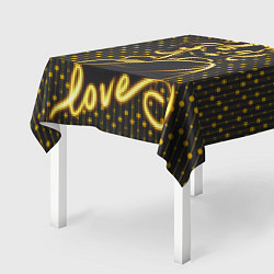 Скатерть для стола Любовь согревает, цвет: 3D-принт — фото 2