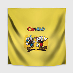 Скатерть для стола Cuphead and Mugman Чашечки, цвет: 3D-принт