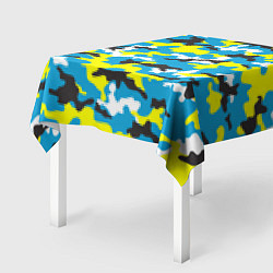 Скатерть для стола Камуфляж Небесно-Синий, цвет: 3D-принт — фото 2