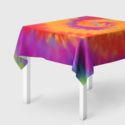 Скатерть для стола Тай дай в радуге, цвет: 3D-принт — фото 2