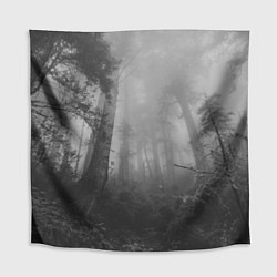 Скатерть для стола Темный мрачный лес деревья, цвет: 3D-принт
