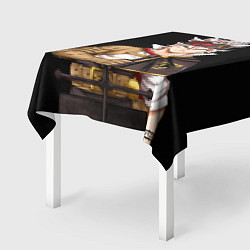 Скатерть для стола Аста черный бык - Черный клевер, цвет: 3D-принт — фото 2