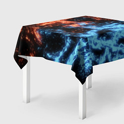 Скатерть для стола Fire and Water Огонь и вода, цвет: 3D-принт — фото 2