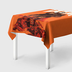 Скатерть для стола DOOM - Doomguy, цвет: 3D-принт — фото 2