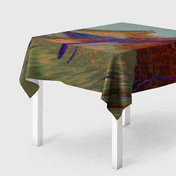 Скатерть для стола Волнообразные разноцветные музыкальные линии, цвет: 3D-принт — фото 2