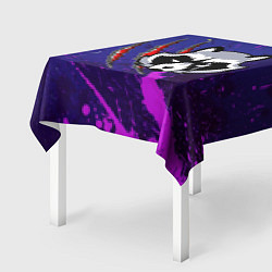 Скатерть для стола Морда енота и царапины, цвет: 3D-принт — фото 2