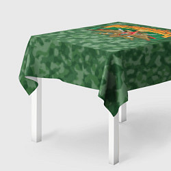 Скатерть для стола Погранвойска - хаки, цвет: 3D-принт — фото 2