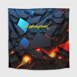 Скатерть для стола Cyberpunk 2077 phantom logo, цвет: 3D-принт