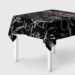 Скатерть для стола Blackpink - автографы, цвет: 3D-принт — фото 2