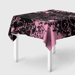Скатерть для стола Блэкпинк - автографы, цвет: 3D-принт — фото 2
