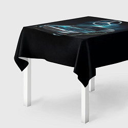Скатерть для стола Mercedes Benz dark style, цвет: 3D-принт — фото 2