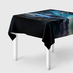 Скатерть для стола Синий мерседес, цвет: 3D-принт — фото 2