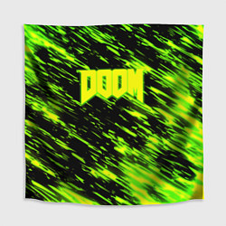 Скатерть для стола Doom огенное лого кислотное, цвет: 3D-принт