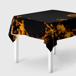 Скатерть для стола Half life orange splash city 17, цвет: 3D-принт — фото 2