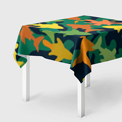 Скатерть для стола Камуфляж силуэты рыбок, цвет: 3D-принт — фото 2