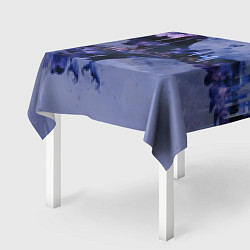 Скатерть для стола Летящий орел и город в сумерках, цвет: 3D-принт — фото 2