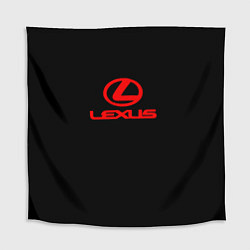 Скатерть для стола Lexus red logo, цвет: 3D-принт