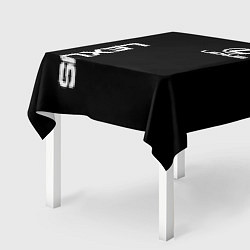 Скатерть для стола Lexus white logo auto, цвет: 3D-принт — фото 2