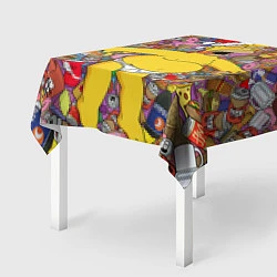 Скатерть для стола Обжора Гомер, цвет: 3D-принт — фото 2