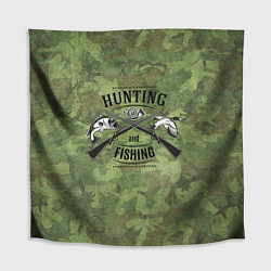 Скатерть для стола Hunting & Fishing, цвет: 3D-принт