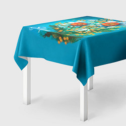 Скатерть для стола 8 марта ретро, цвет: 3D-принт — фото 2
