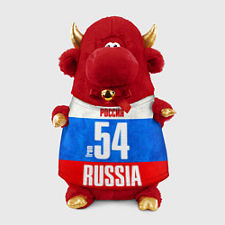 Игрушка-бычок Russia: from 54 цвета 3D-красный — фото 1