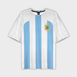 Оверсайз 3D-футболка Сборная Аргентины ЧМ 2022, цвет: 3D-принт