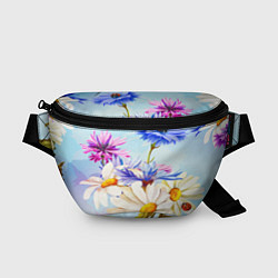 Поясная сумка Flowers, цвет: 3D-принт