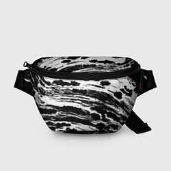 Поясная сумка Gray color abstract