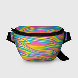 Поясная сумка Абстрактные разводы цвета, цвет: 3D-принт