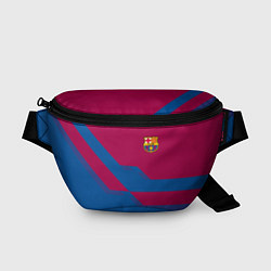 Поясная сумка Barcelona FC: Blue style, цвет: 3D-принт
