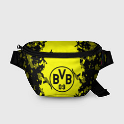 Поясная сумка FC Borussia Dortmund: Yellow & Black, цвет: 3D-принт