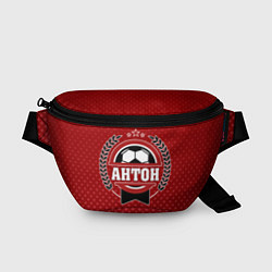 Поясная сумка Антон: звезда футбола, цвет: 3D-принт