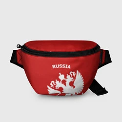 Поясная сумка Russia: Red & White, цвет: 3D-принт