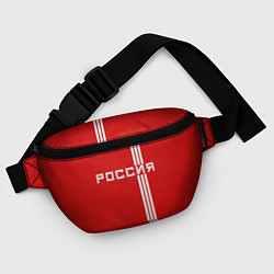Поясная сумка Россия: Красная машина, цвет: 3D-принт — фото 2