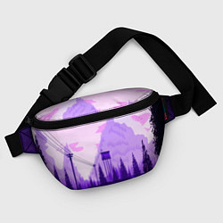 Поясная сумка Firewatch: Violet Wood, цвет: 3D-принт — фото 2