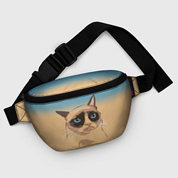 Поясная сумка Grumpy cat, цвет: 3D-принт — фото 2