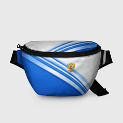 Поясная сумка Россия: голубая волна, цвет: 3D-принт