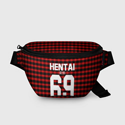 Поясная сумка Hentai 69: Red Grid