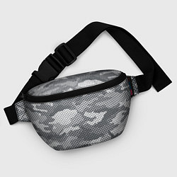 Поясная сумка Серый камуфляж, цвет: 3D-принт — фото 2