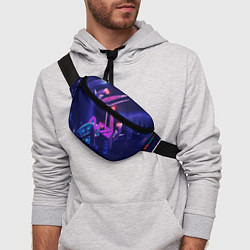 Поясная сумка N7: Neon Space, цвет: 3D-принт — фото 2