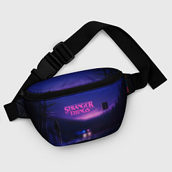 Поясная сумка Stranger Things: Neon Road, цвет: 3D-принт — фото 2