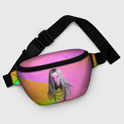 Поясная сумка Billie Eilish: Pink Fashion, цвет: 3D-принт — фото 2
