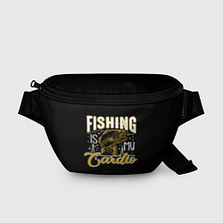 Поясная сумка Fishing is my Cardio, цвет: 3D-принт