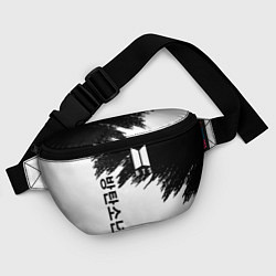 Поясная сумка BTS: White & Black, цвет: 3D-принт — фото 2